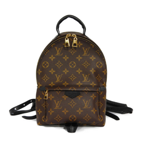 Louis Vuitton/路易威登女士啡色印花皮革PALM SPRINGS 小號雙肩包背包女包 M44871【預售3-4周】