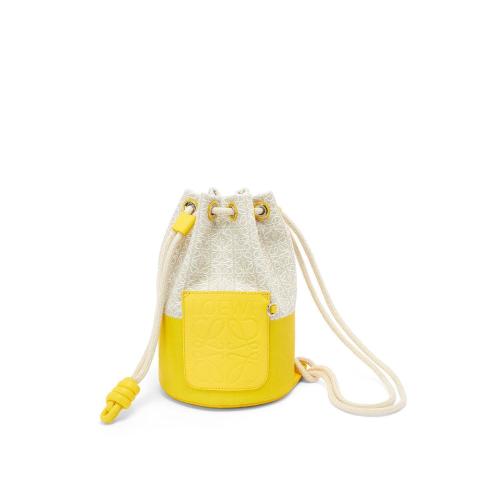  LOEWE羅意威 22年秋冬 女士 單肩包 Small Sailor bag in coated jacquard and calfskin A734Z