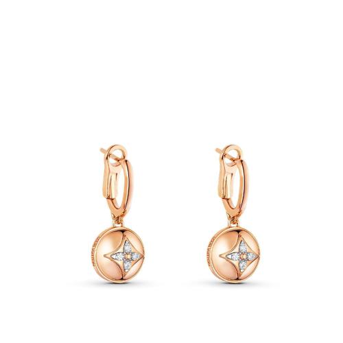  LV路易威登 22年秋冬 女士 耳環 B BLOSSOM 1*w*8K 金鉆石耳環 Q96788 預定商品2-8周發貨