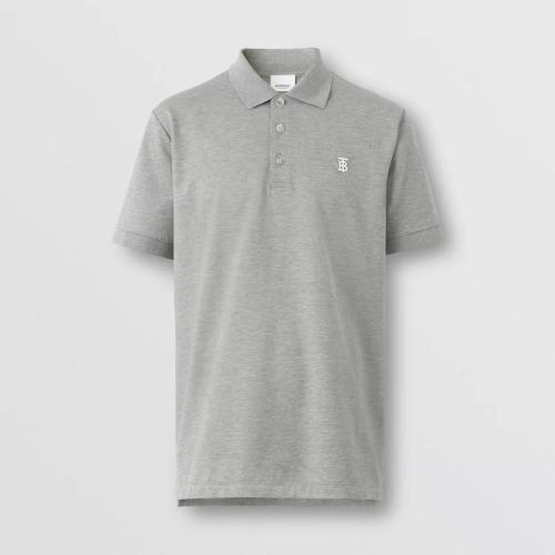  BURBERRY 22年秋冬 男士 專屬標識裝飾絲棉混紡 Polo 衫 80549681