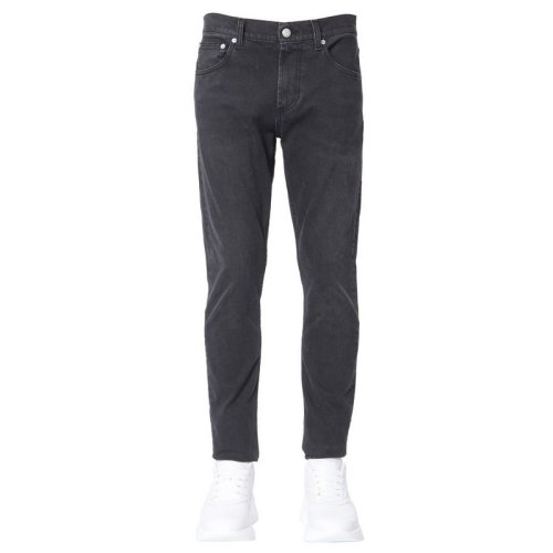  Alexander McQueen/亞歷山大麥昆 男士黑色棉質牛仔褲 567861 QNY77 1001 PLFSX