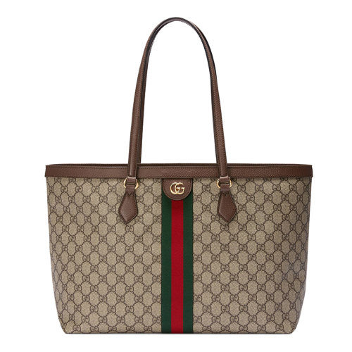 GUCCI/古馳 Ophidia系列中號帆布/配皮GG托特包631685 96IWB