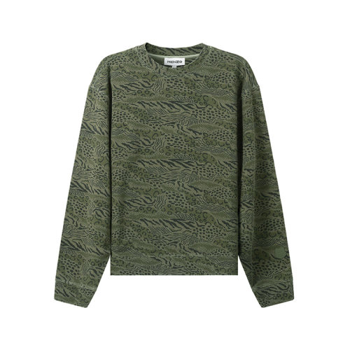 KENZO/高田賢三 男士棉質圓領長袖衛衣運動衫 5SW025 4ML