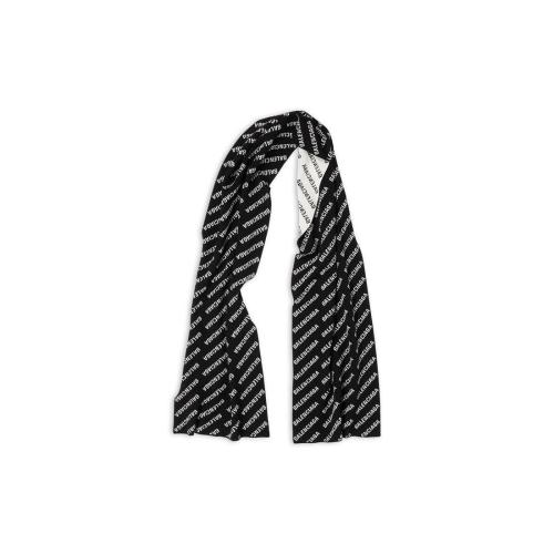  BALENCIAGA巴黎世家 22年秋冬 女士 圍巾 滿印迷你標識圍巾 719583T16601070