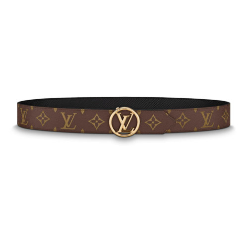 Louis Vuitton/路易威登 女士腰帶 CIRCLE 老花/水波紋 雙面腰帶【部分尺碼海外直采 2-3周后發貨】