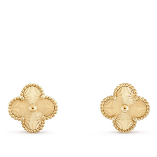 Van Cleef & Arpels/梵克雅寶 Alhambra 女士復古金色四葉草耳環 VCARP3JL00