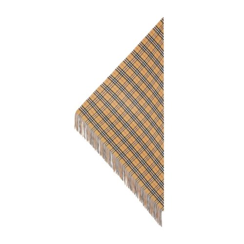 BURBERRY/博柏利 女士經典格紋英倫風卡其色格紋圍巾圍脖 4068871