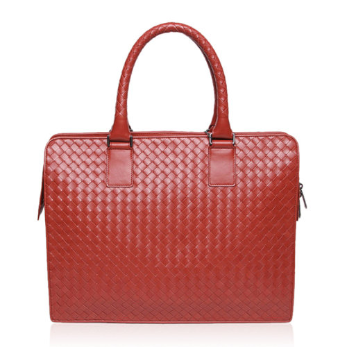 Bottega Veneta/葆蝶家 男士純色皮革經(jīng)典編織拉鏈開(kāi)合公文包手提包男包 194669-V4651 多色可選
