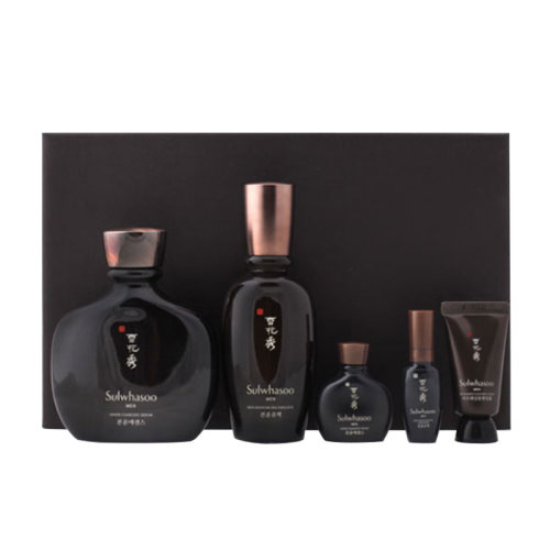 Sulwhasoo/雪花秀男士套盒(精華露140ml 乳液90ml 潔面乳15ml 精華露15ml 乳液8ml)新疆不發貨