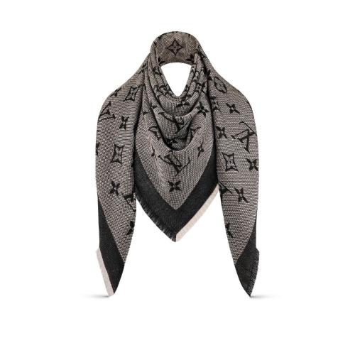  LV路易威登 22年秋冬 女士 圍巾 NEO NATTé MONOGRAM 披肩 M73677 預(yù)定商品2-8周發(fā)貨