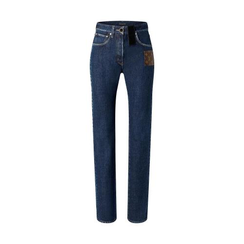  LV路易威登 22年秋冬 女士 牛仔褲 Jean droit a empiecement Monogram 1A9W7K 1A9W7L 1A9W7N