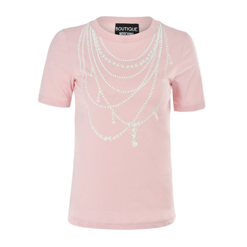 MOSCHINO/莫斯奇諾 女裝 服飾 棉質印花時尚 女士短袖T恤