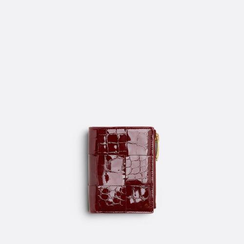  BV葆蝶家 22年秋冬 女士 錢包 portefeuille zippe a deux volets petit format 706010V2GB364