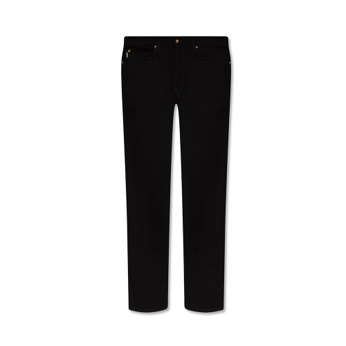 VERSACE/范思哲 男士黑色棉質直筒牛仔褲長褲 A81832-1A03011-1D040