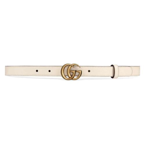  GUCCI古馳 22年秋冬 女士 雙G帶扣皮革腰帶 409417 AP00T 9022