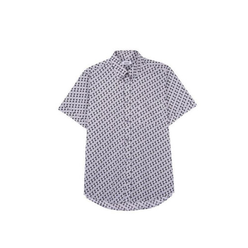 MOSCHINO/莫斯奇諾 男裝 男士印花棉質(zhì)混紡經(jīng)典時(shí)尚短袖襯衫 78332R70W604