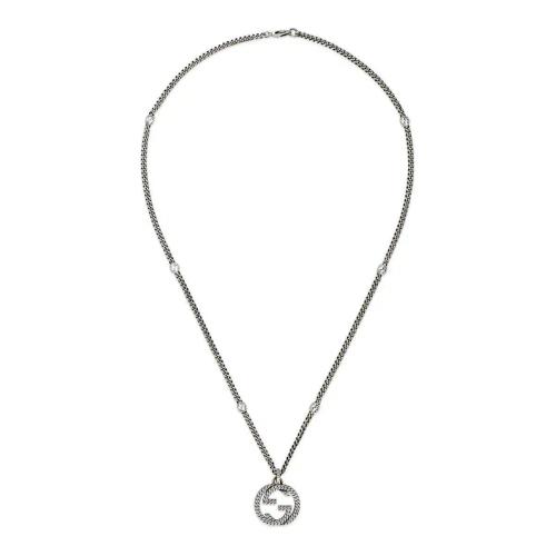  GUCCI古馳 22年秋冬 男士 互扣式雙G吊墜項鏈 678651 J8400 0728 預定商品2-6周發貨