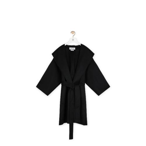  LOEWE羅意威  女士 大衣 羊毛和羊絨連帽大衣 S2291340PA-1100 預定商品1-3周發貨