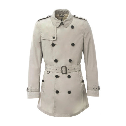 經(jīng)典款風(fēng)衣 BURBERRY/博柏利 服裝 巴寶莉男裝 男士外套 大衣 肯辛頓版型 深藍(lán)色翻領(lǐng)雙排扣腰帶后中開(kāi)叉中長(zhǎng)款 男士風(fēng)衣