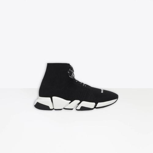  BALENCIAGA巴黎世家 22年春夏 男士 休閑運動鞋 Men%27s Speed 2.0 Lace-Up Sneaker in BLACK/WH 預定商品1-3周發(fā)貨