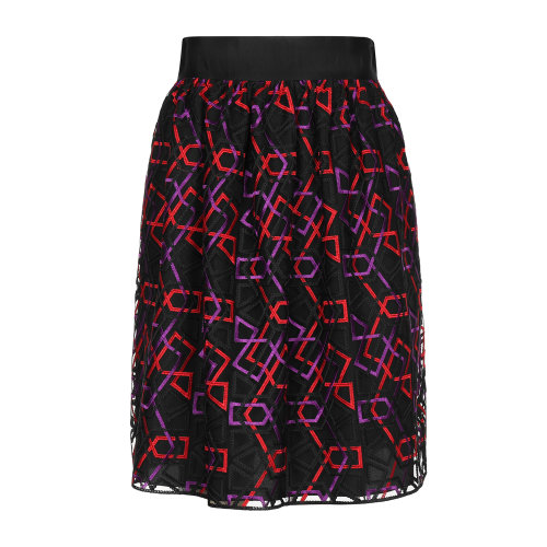 Emporio Armani/安普里奧阿瑪尼 混色 女士通體幾何珠繡圖案設計半身裙 5NN19T-52401-010