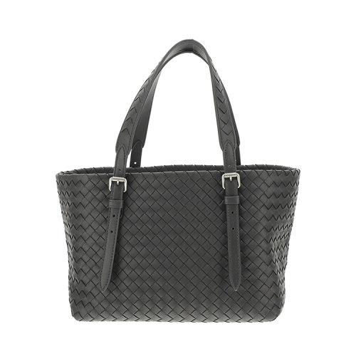 Bottega Veneta/葆蝶家 女士黑色皮質手提包 576338-VO0BG-8806
