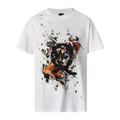  Alexander McQueen/亞歷山大麥昆 男士印花棉質短袖T恤 291571-RER46-9000 PLFSX