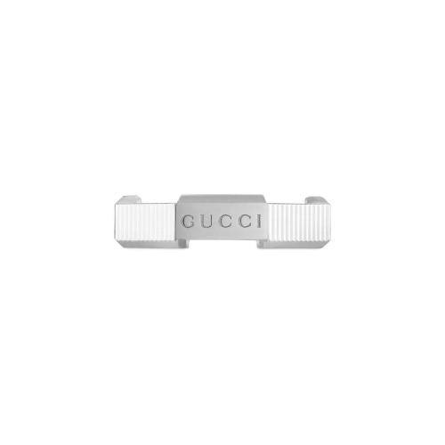  GUCCI古馳 22年秋冬 女士 Link to Love系列條紋戒指 662103 J8502 9000