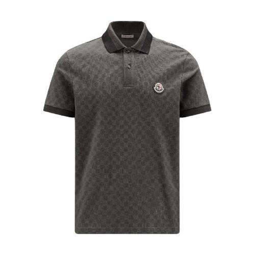  MONCLER蒙可蒙克萊 22年秋冬 男士 短袖Polo Monogram Print Polo Shirt H20918A00008899TY828