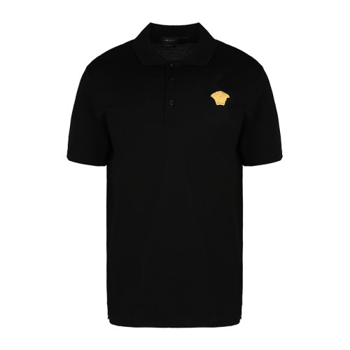 VERSACE/范思哲 美杜莎徽標時尚短袖T恤男士短POLO衫A87427A237141
