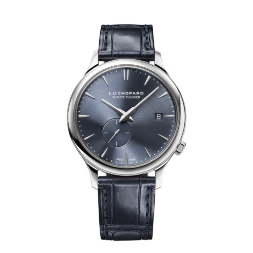 Chopard/蕭邦  L.U.C系列自動機(jī)械灰色鱷魚皮表帶男士腕表40毫米161945-1001