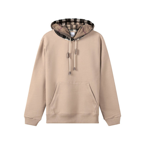 BURBERRY/博柏利 男衛(wèi)衣 男款棉質(zhì)加絨款寬松版保暖連帽衛(wèi)衣運動衫格紋 80450061