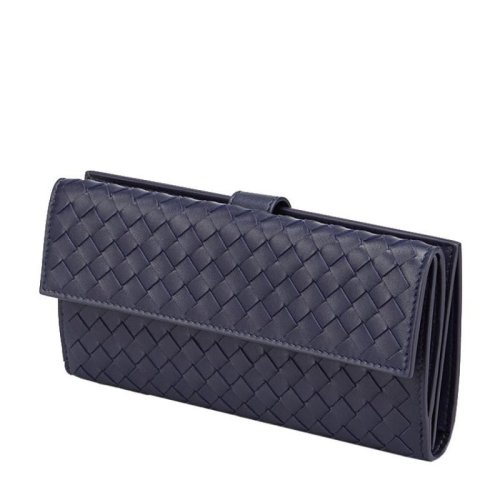  Bottega Veneta/葆蝶家 女士黑色羊皮革錢包 134075 V001N 1000