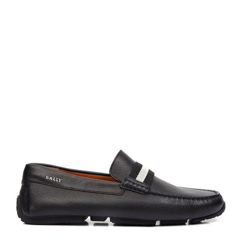 BALLY/巴利 男士經(jīng)典牛皮黑色休閑鞋商務(wù)鞋樂福鞋套腳懶人鞋男鞋駕車鞋豆豆鞋