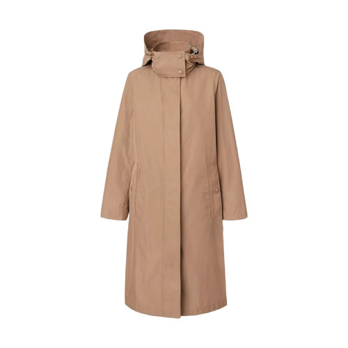 BURBERRY/博柏利 22年早春新款 女士駝色可拆式連帽輕便大衣80482651