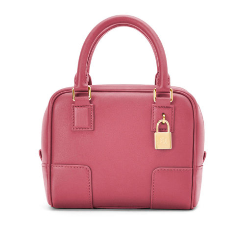LOEWE/羅意威 22年新款Amazona16系列 女士梅花色粒面納帕小牛皮方形金屬掛鎖肩背斜挎手提包A039N21X01-2823