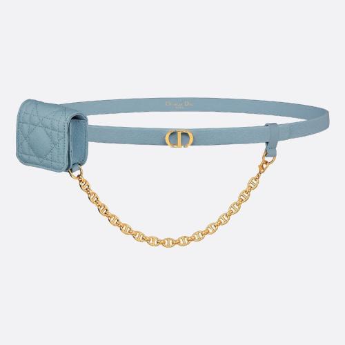  DIOR迪奧 22年秋冬 女士 腰帶 Ceinture a pochette amovible Dior Caro B0306UBDH_M09Z