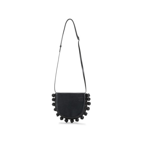 LOEWE/羅意威 女士HEEL系列牛皮繩結單肩斜挎包腰包 126 54AV01