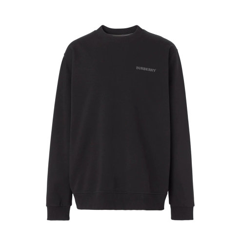 BURBERRY/博柏利 男士黑色棉質(zhì)logo印花衛(wèi)衣 8048270