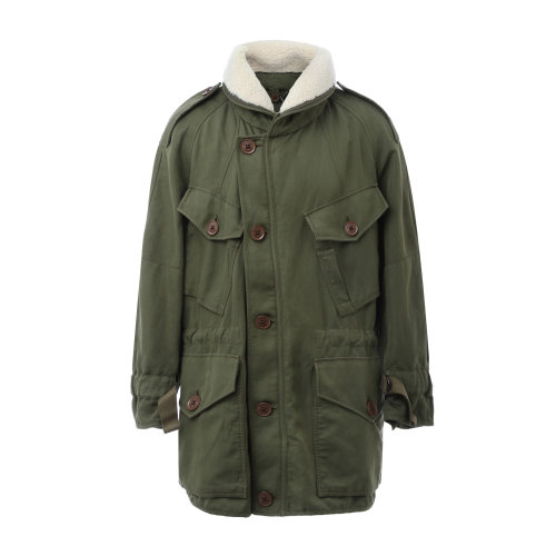 BURBERRY/博柏利 橄欖綠色男士夾克 長款外套 男士大衣 風(fēng)衣 瑕疵特賣（陳列痕跡，不影響使用）