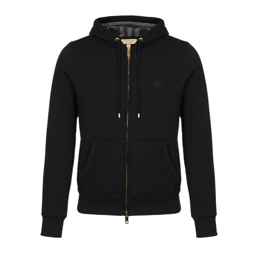 BURBERRY/博柏利 男士黑色棉質混紡聚酯纖維夾克 4015558