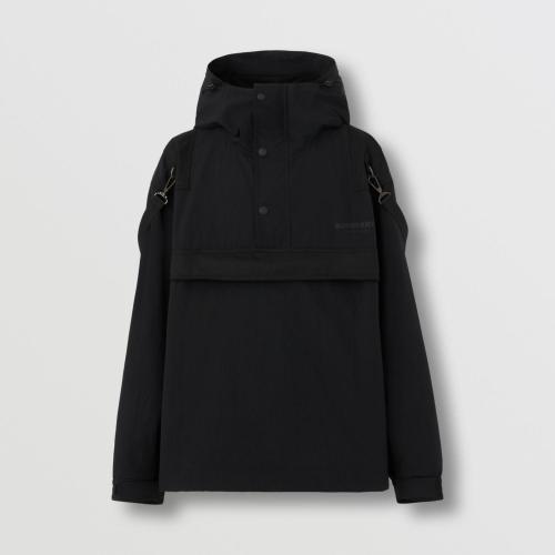  BURBERRY 22年秋冬 男士 徽標(biāo)設(shè)計(jì)尼龍拼棉質(zhì)寬松外套 80544411
