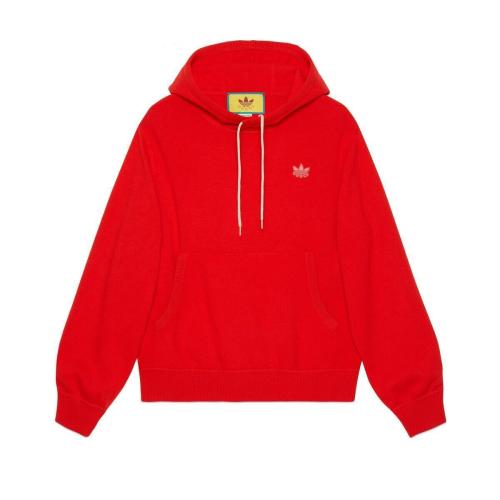  GUCCI古馳 22年秋冬 男士 adidas x Gucci聯名系列羊毛衛衣 700446 XKCH8 6429