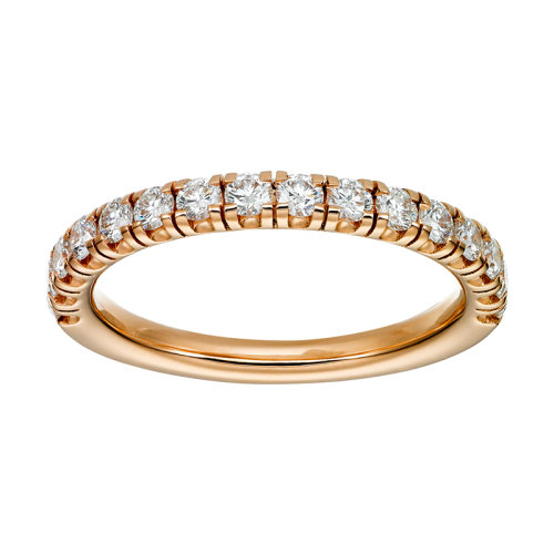 CARTIER/卡地亞 étincelle de Cartier系列 18K金玫瑰金鑲嵌22顆明亮式切割鉆石 結婚求婚訂婚戒指B4221800