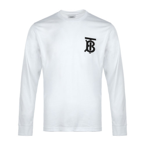 BURBERRY/博柏利21新品專屬標(biāo)識(shí)圖案棉質(zhì)男士長(zhǎng)袖T恤8024600