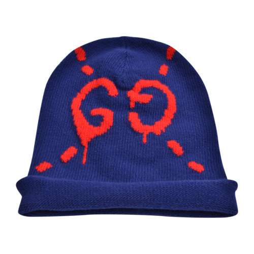 GUCCI/古馳 男女同款 冬季 經典雙G 羊毛 針織帽455975 3G206 4274【奧萊】
