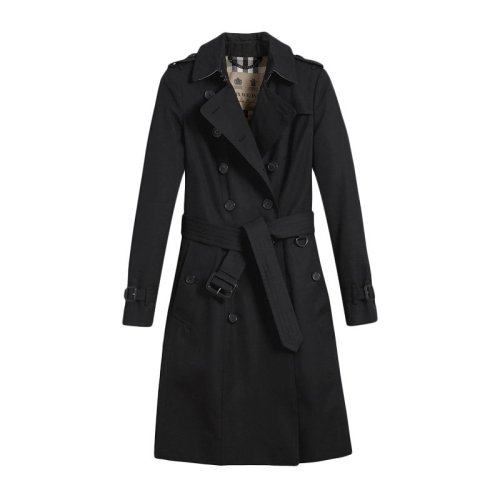 BURBERRY/博柏利  女裝 服裝 The Chelsea女士純棉經典雙排扣長款風衣 女士風衣