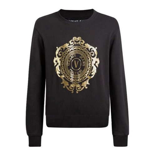  VERSACE JEANS COUTURE 男士黑色棉質衛衣 B7GWA73F 30453 K42 PLFSX
