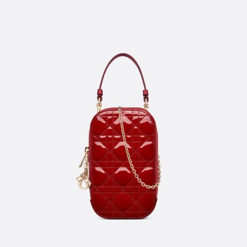  DIOR迪奧 22年秋冬 女士 手機包 Lady Dior 手機袋 S0872OVRB_M323 預定商品1-3周發貨