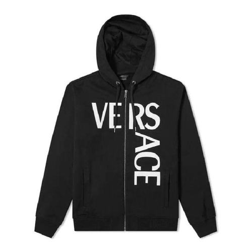  VERSACE/范思哲 男士黑色棉質衛衣 1001083-1A00719-1B000 PLFSX